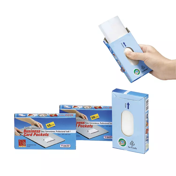 Self-adhesive Business Card Pocket 5 business card pocket 8